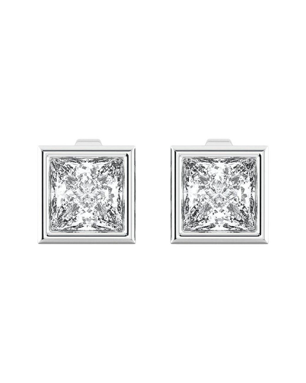 Lab Grown Diamonds Metallic 14K 4.00 Ct. Tw. Lab-Grown Diamond Earrings