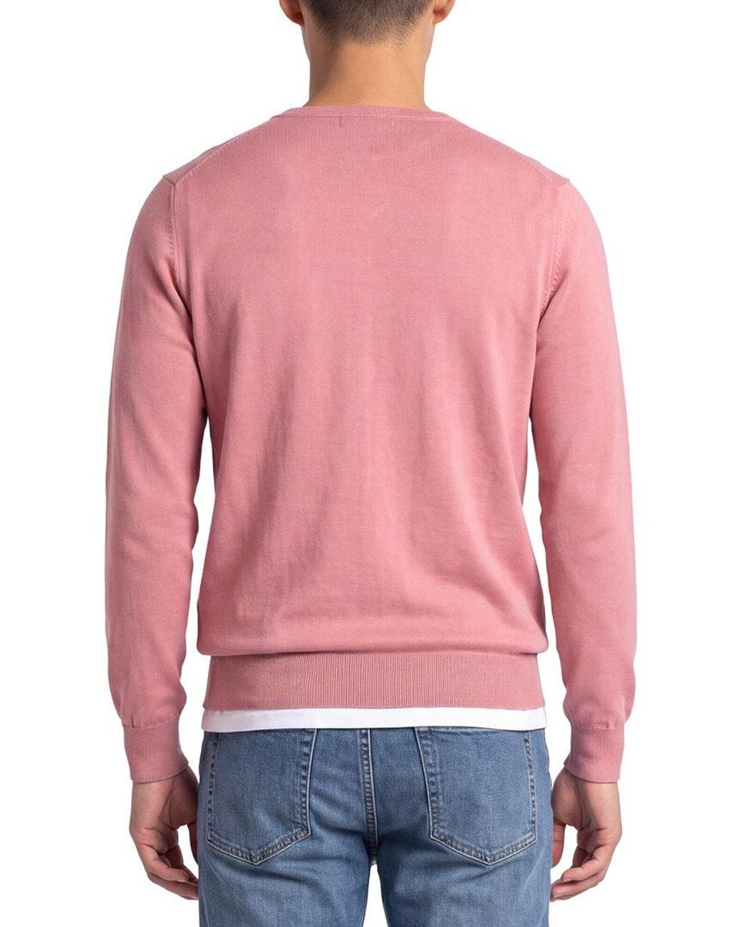 Gran Sasso Red Wool Crewneck Sweater for men