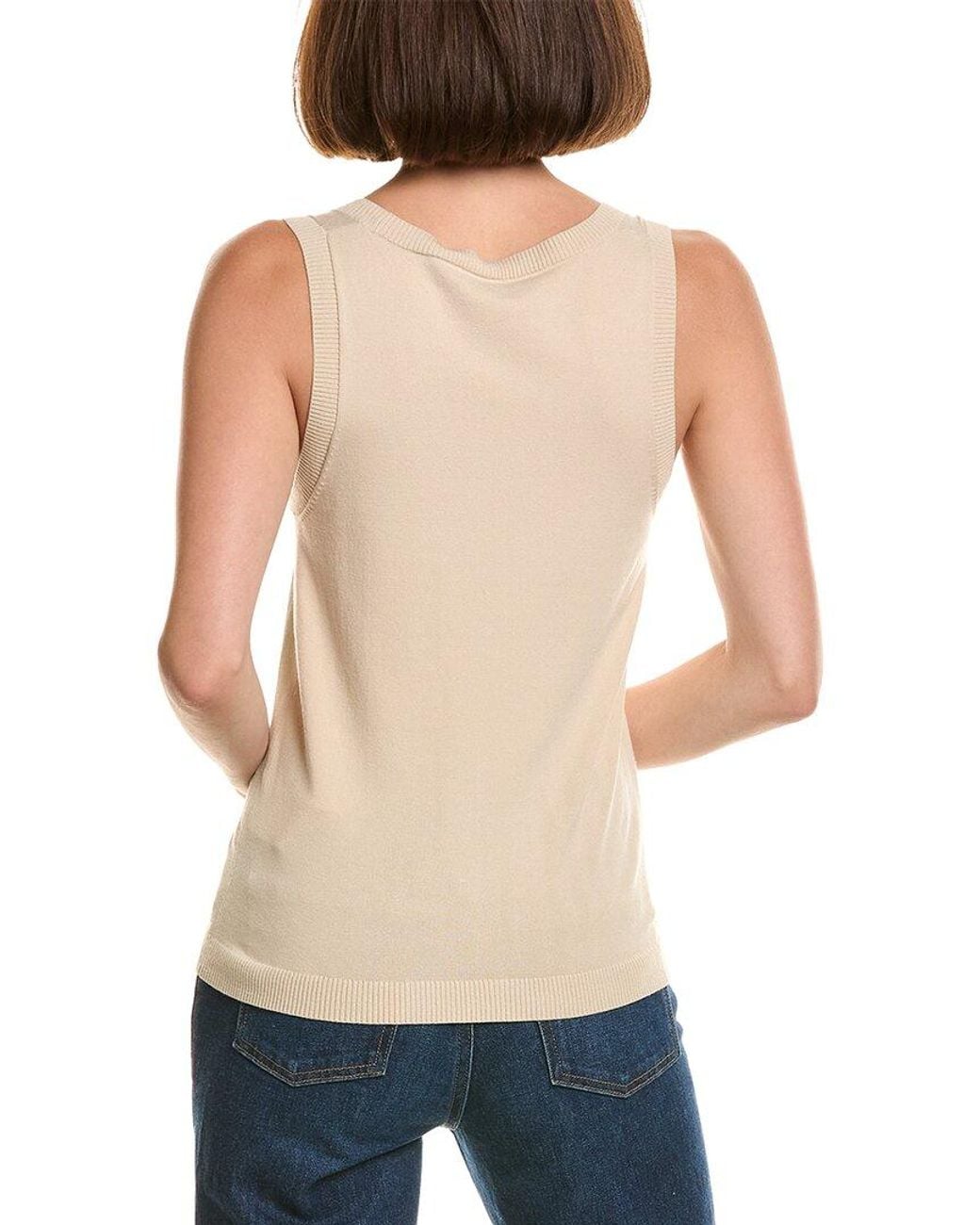 Max Mara Blue Asbuurg Sweater Tank Top