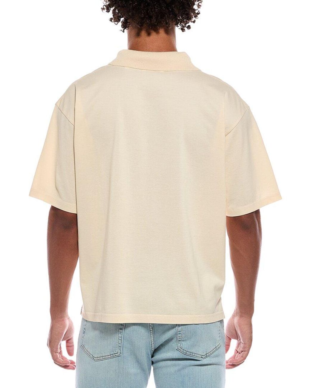 FRAME Natural Frame Zip Polo Shirt for men