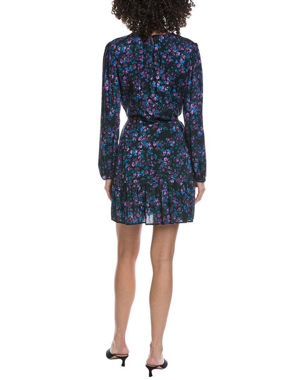 Bella Dahl Blue Tiered Mini Dress