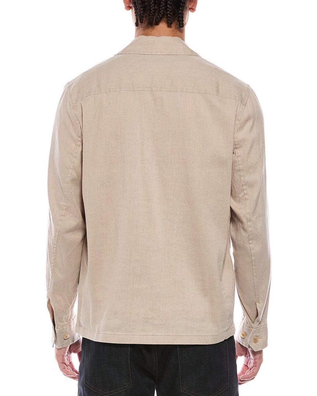 Faherty Brand Natural Movement Flex Linen-Blend Shirt Jacket for men