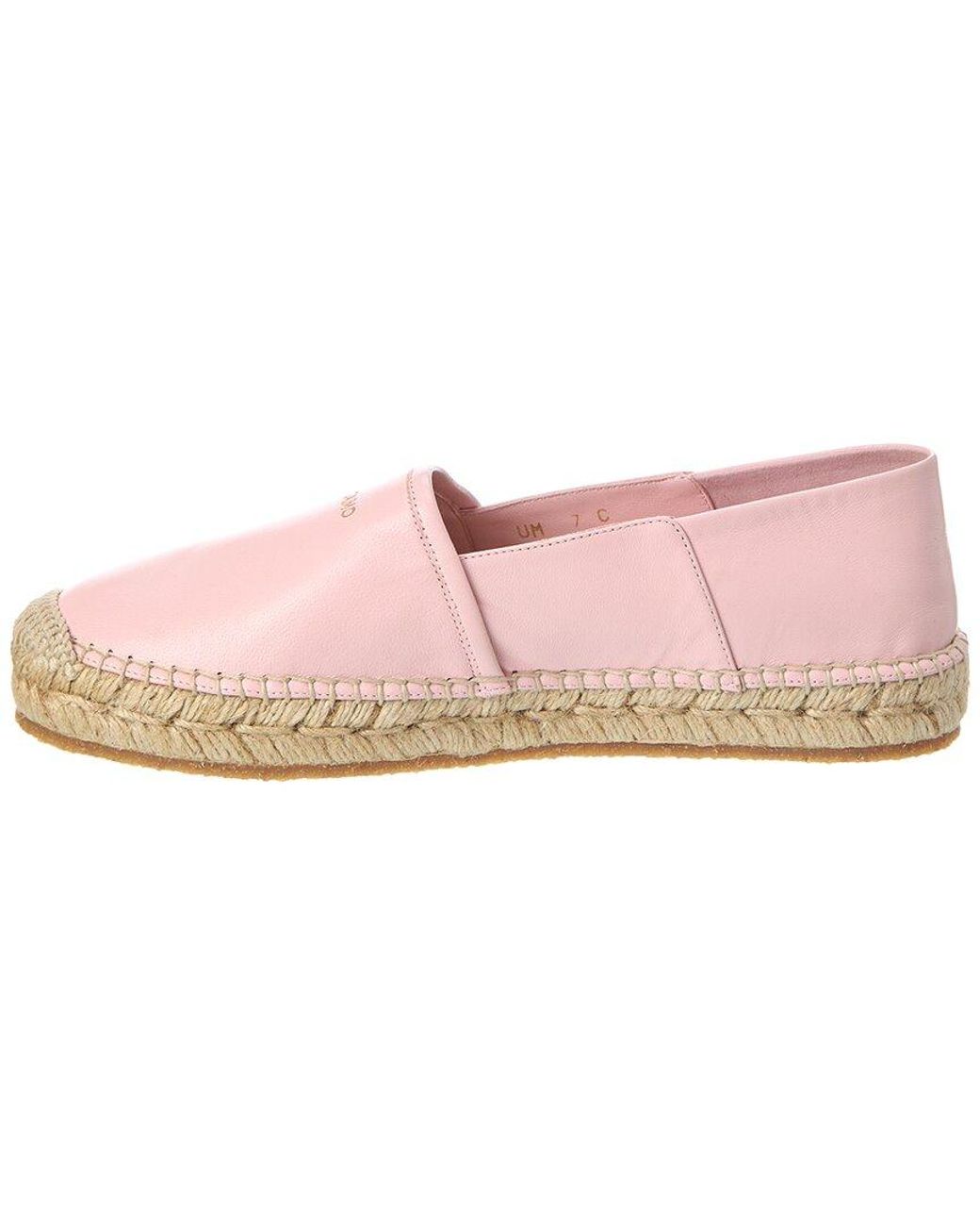 Ferragamo Pink Alma Leather Espadrille