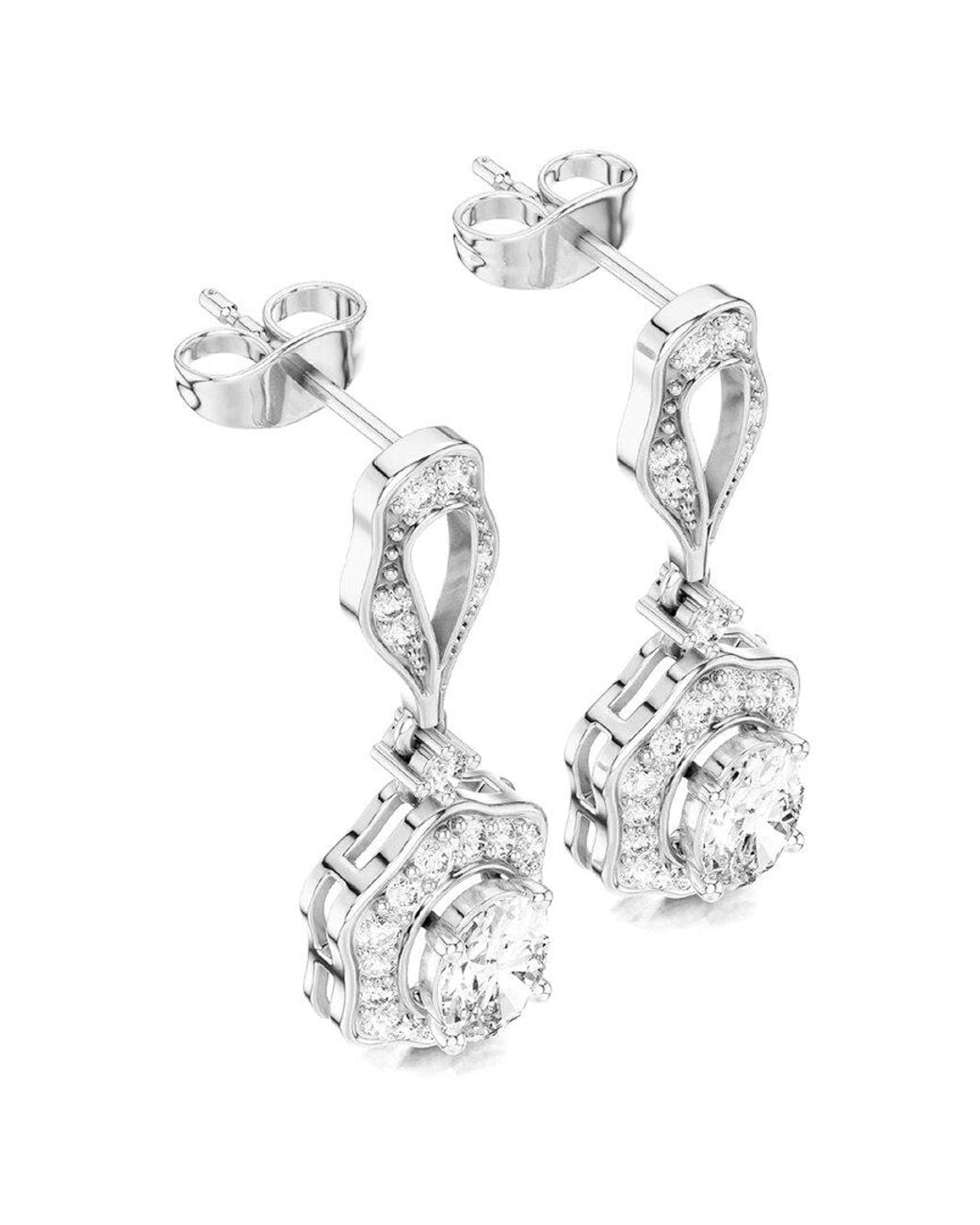 Amairah White 14k 1.50 Ct. Tw. Lab-grown Diamond Dangle Earrings
