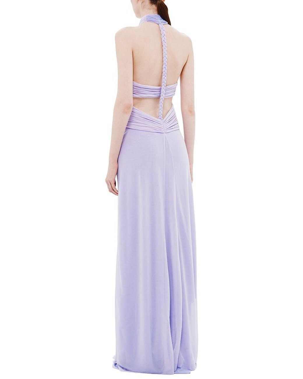 Misha Purple The 'Pippa' Braid Dress