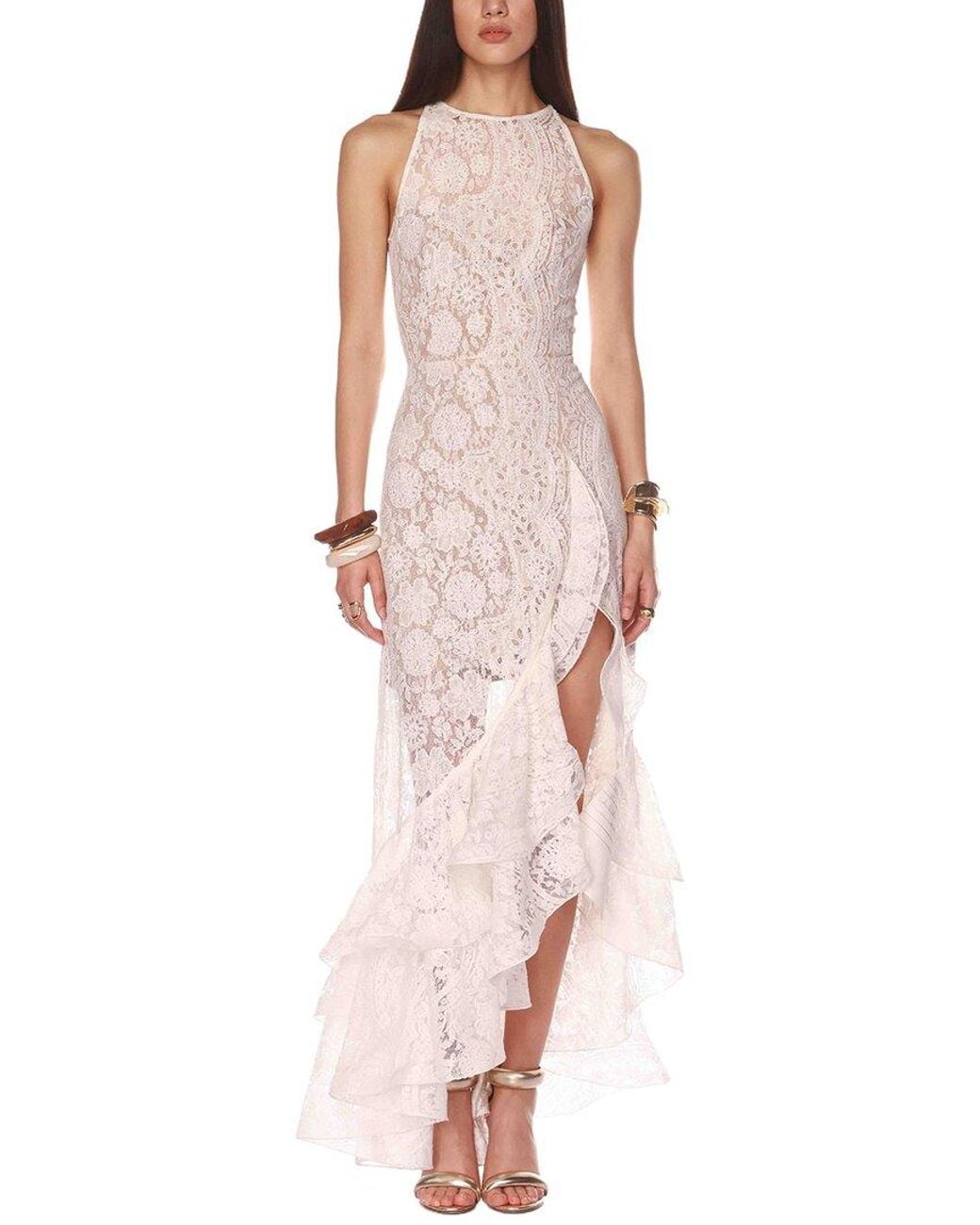 Bronx and Banco Pink Sicilia Ruffle Dress