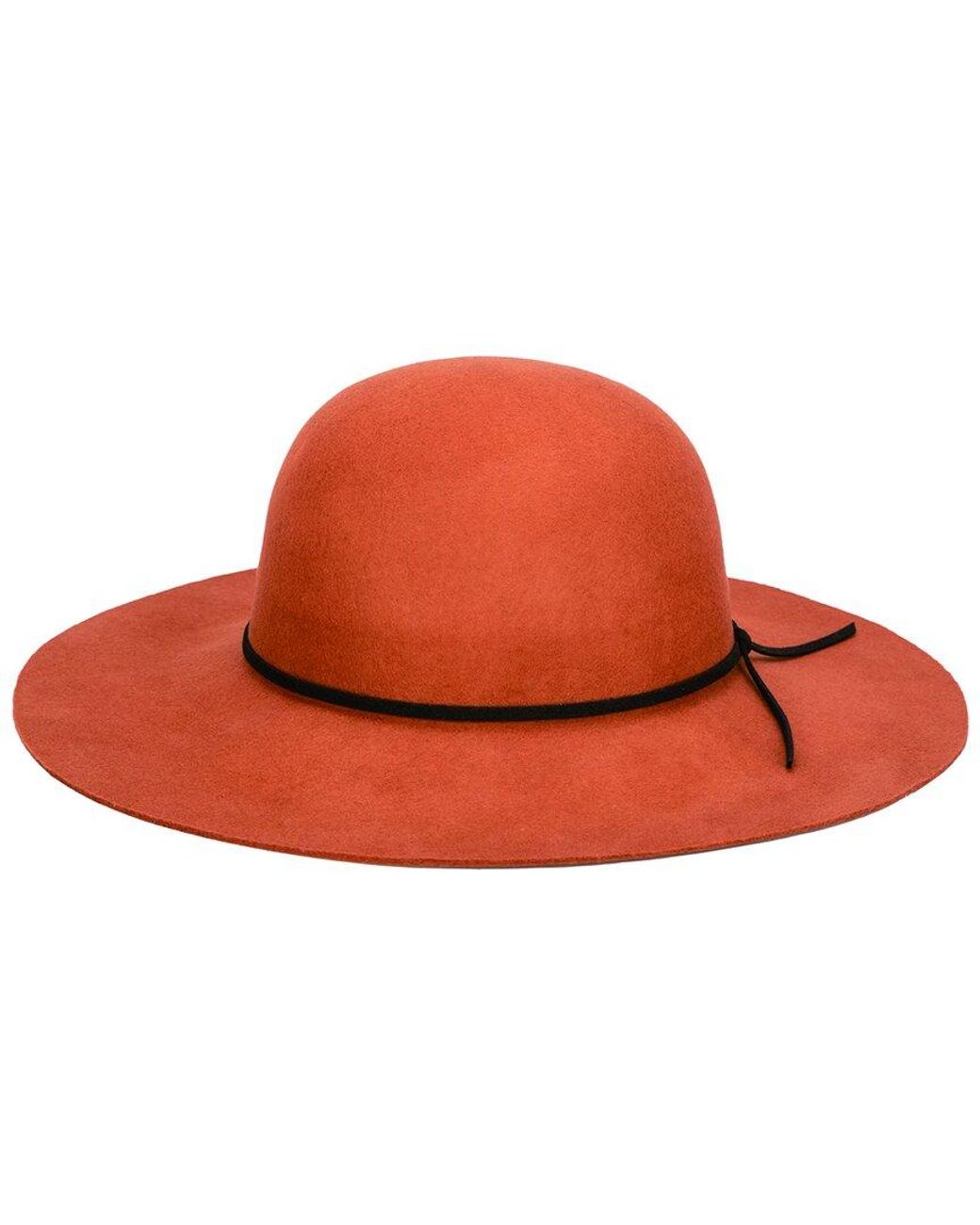 San Diego Hat Red Wool Floppy Hat