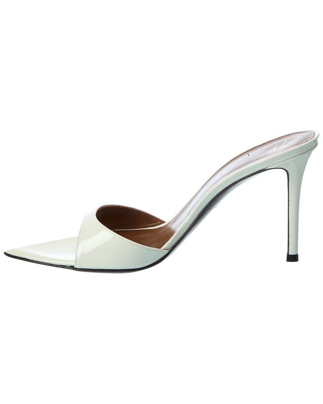 Giuseppe Zanotti Metallic Intrigo 90 Patent Sandal