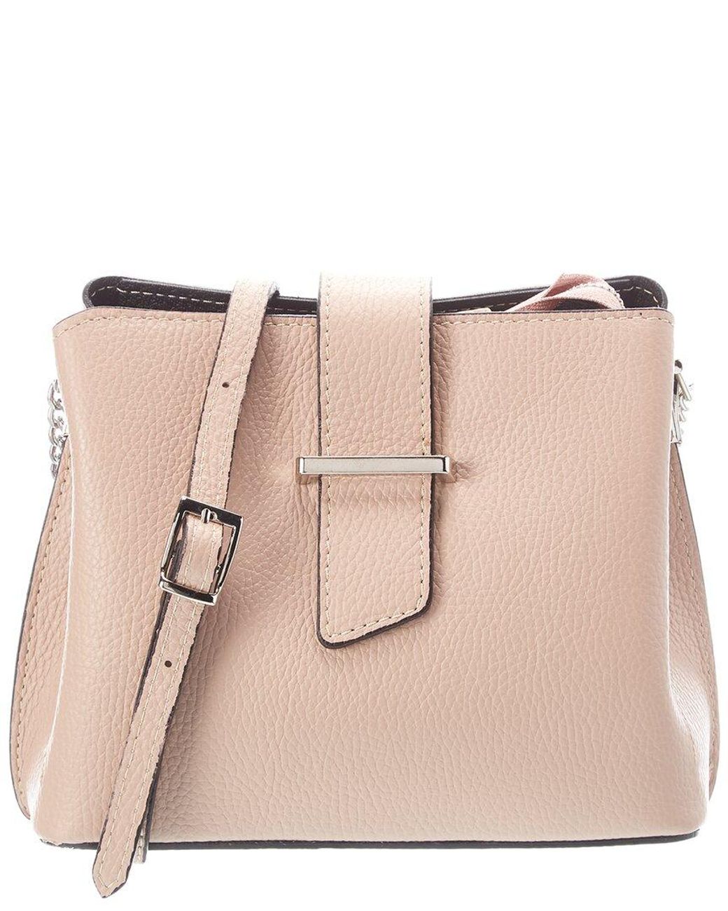 Italian Leather Crossbody in Natural | Lyst