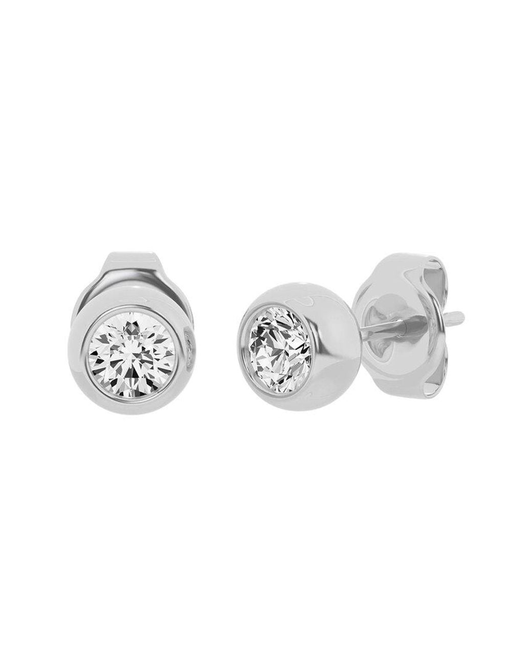 Lab Grown Diamonds Metallic 14K 1.00 Ct. Tw. Lab-Grown Diamond Studs