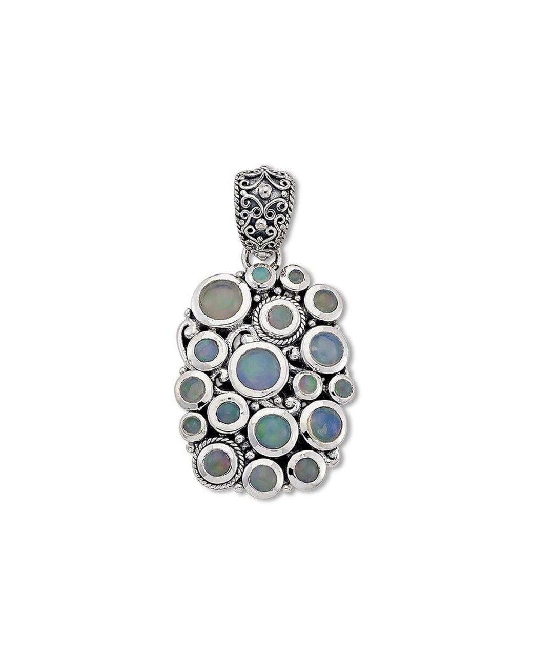 Samuel B. White 1.70 Ct. Tw. Opal Cluster Pendant