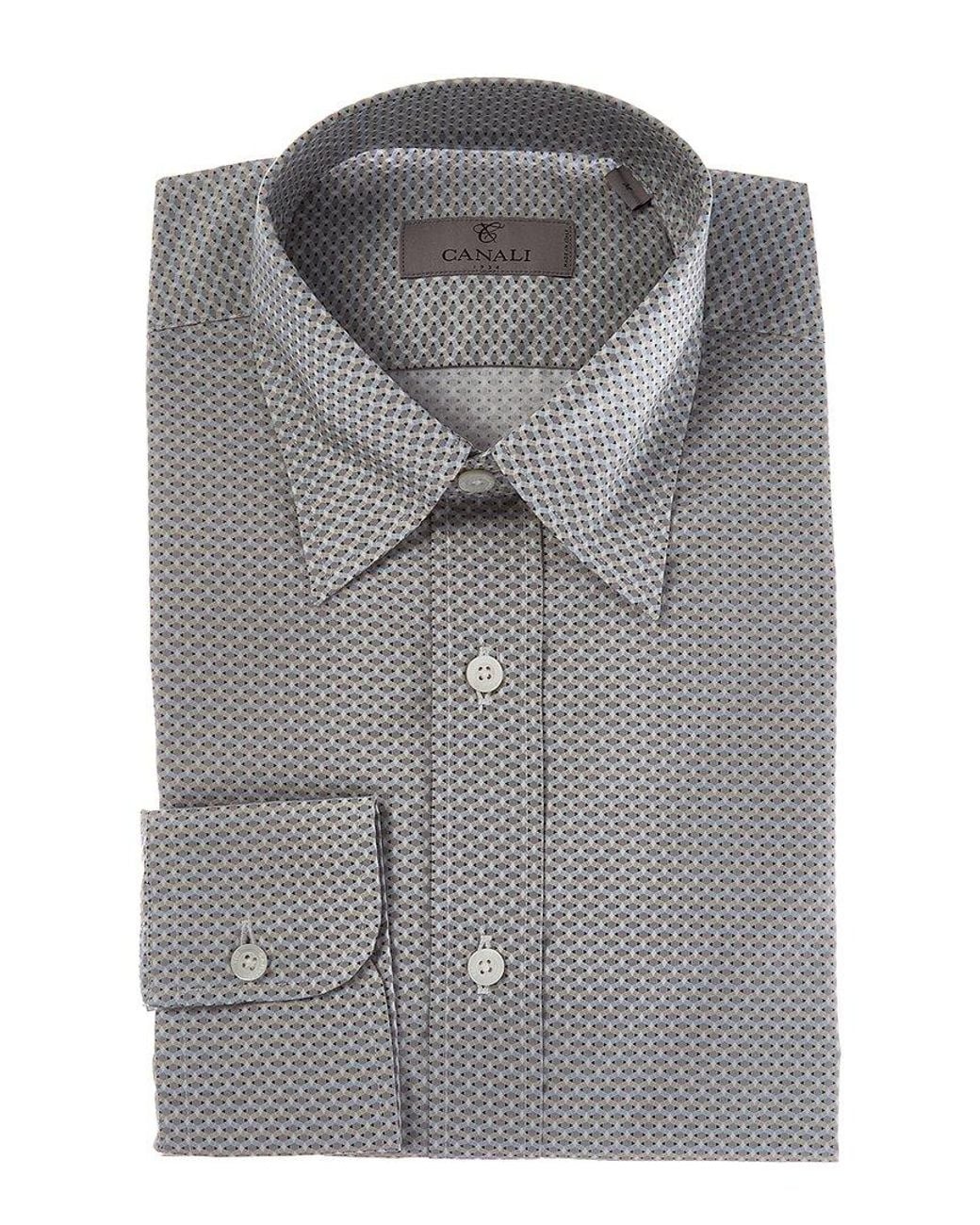 Canali Gray Dress Shirt for men