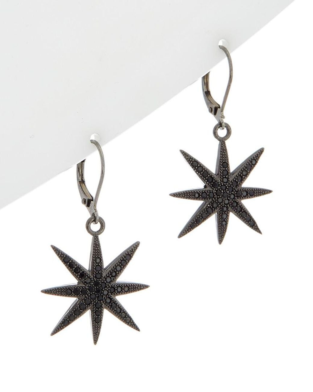 Rachel Reinhardt Jewelry White Plated Star Earrings