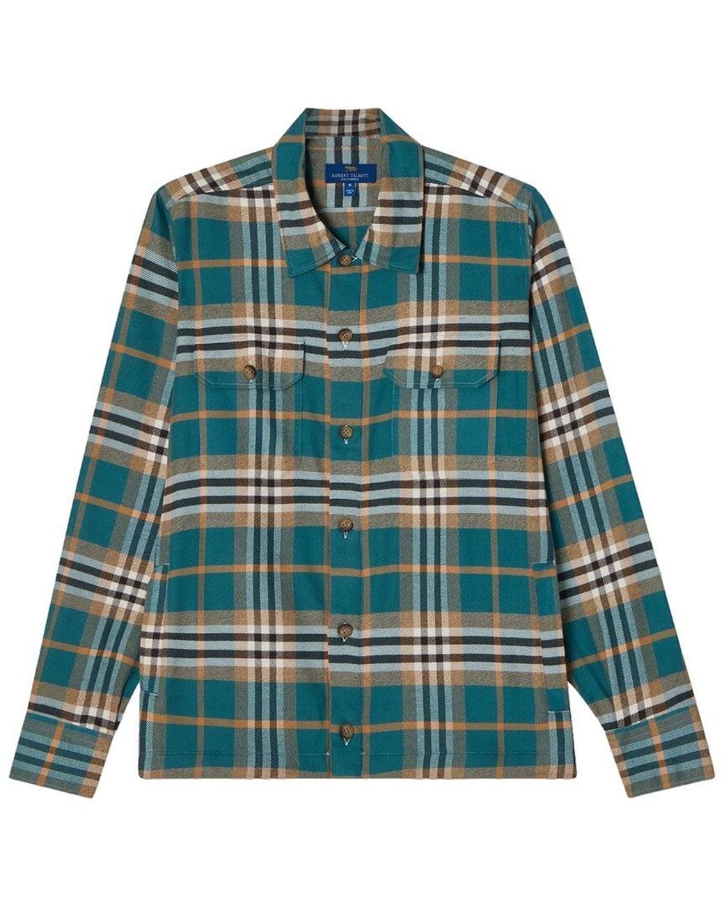 Robert Talbott Green Adams Shirt Jacket for men