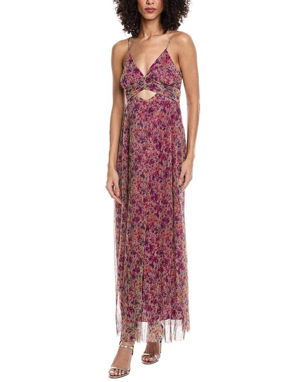 Ba&sh Red Robe Crawford Dress