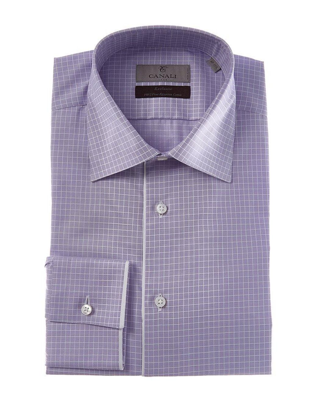 Canali Purple Dress Shirt for men
