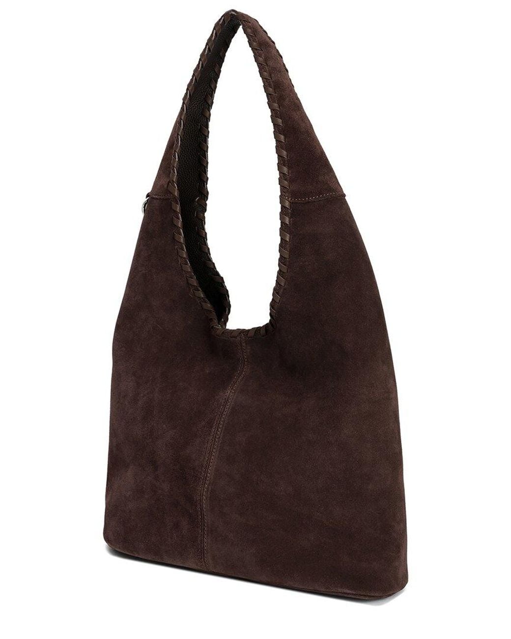 Tiffany & Fred Paris Brown Suede Hobo Bag