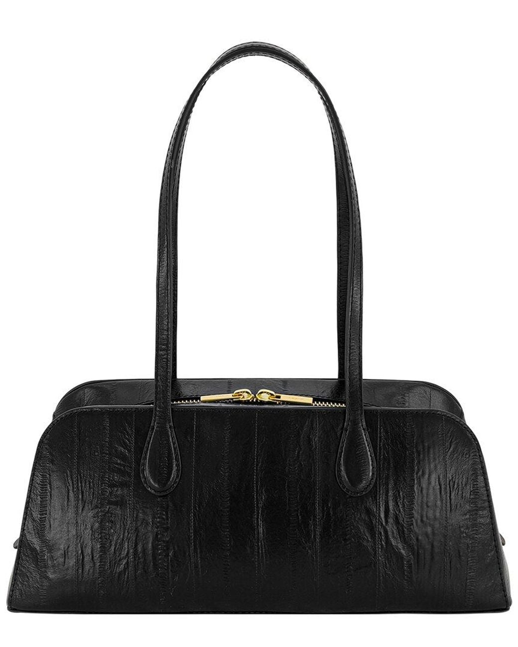 Vince Black Athene Leather Shoulder Bag