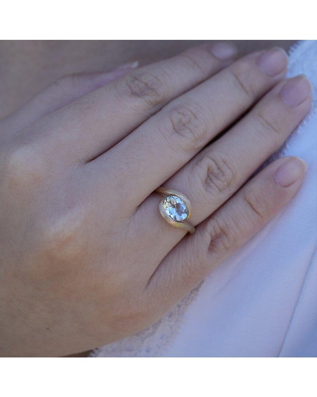 Kai Fine Jewelry Blue 14K 1.10 Ct. Tw. Aquamarine Cocktail Ring