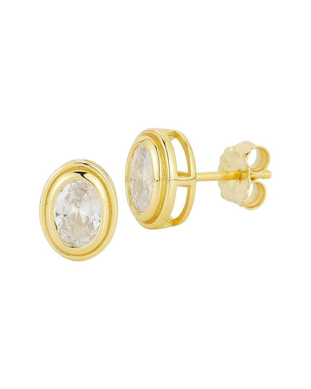 Glaze Jewelry Metallic 14K Plated Cz Earrings