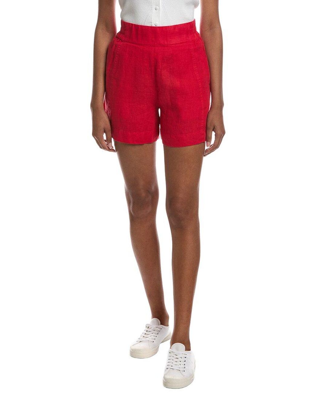 Michael Stars Red Mavis Linen Short