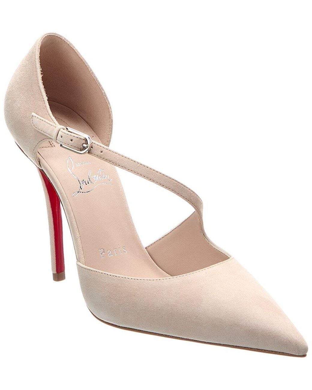 Christian Louboutin Pink Miss Ziggyta 100 Suede Pump