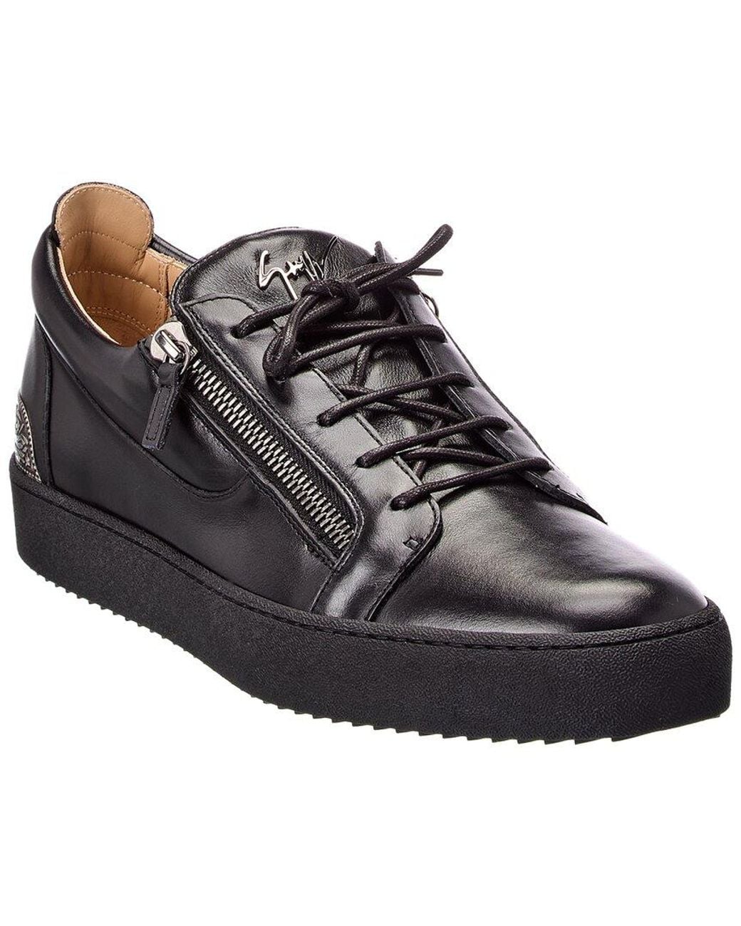 Giuseppe Zanotti Black May London Leather Sneaker for men