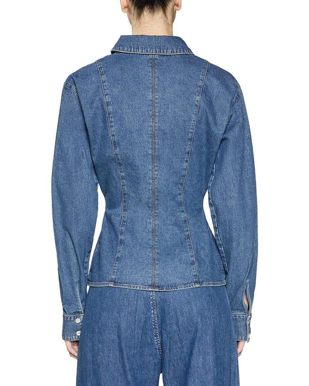 EB DENIM Blue Rose Blouse
