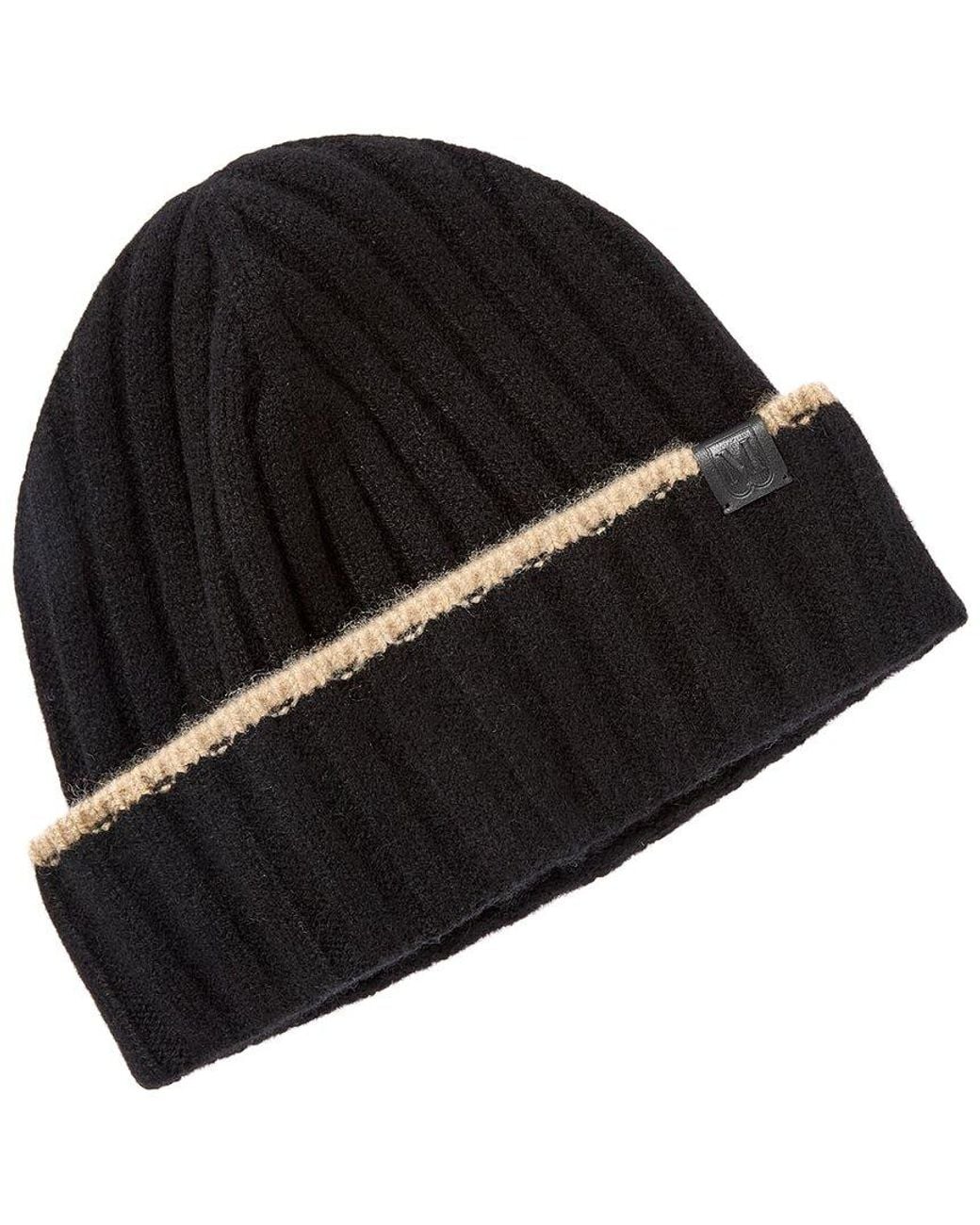 Bruno Magli Black Cashmere Hat for men