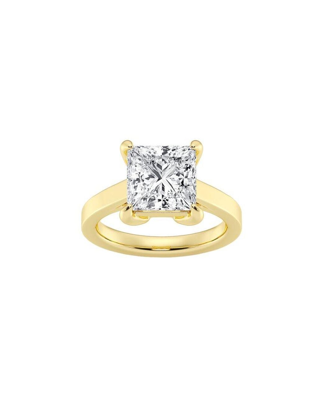 Lab Grown Diamonds White 14K 4.00 Ct. Tw. Lab-Grown Diamond Solitaire Engagement Ring