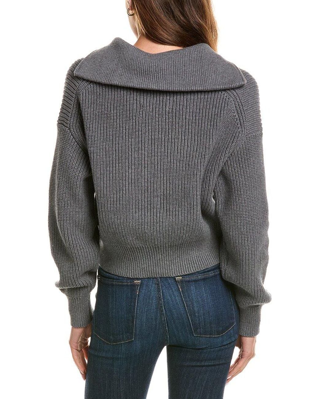 525 America Gray Cropped Zip Jacket