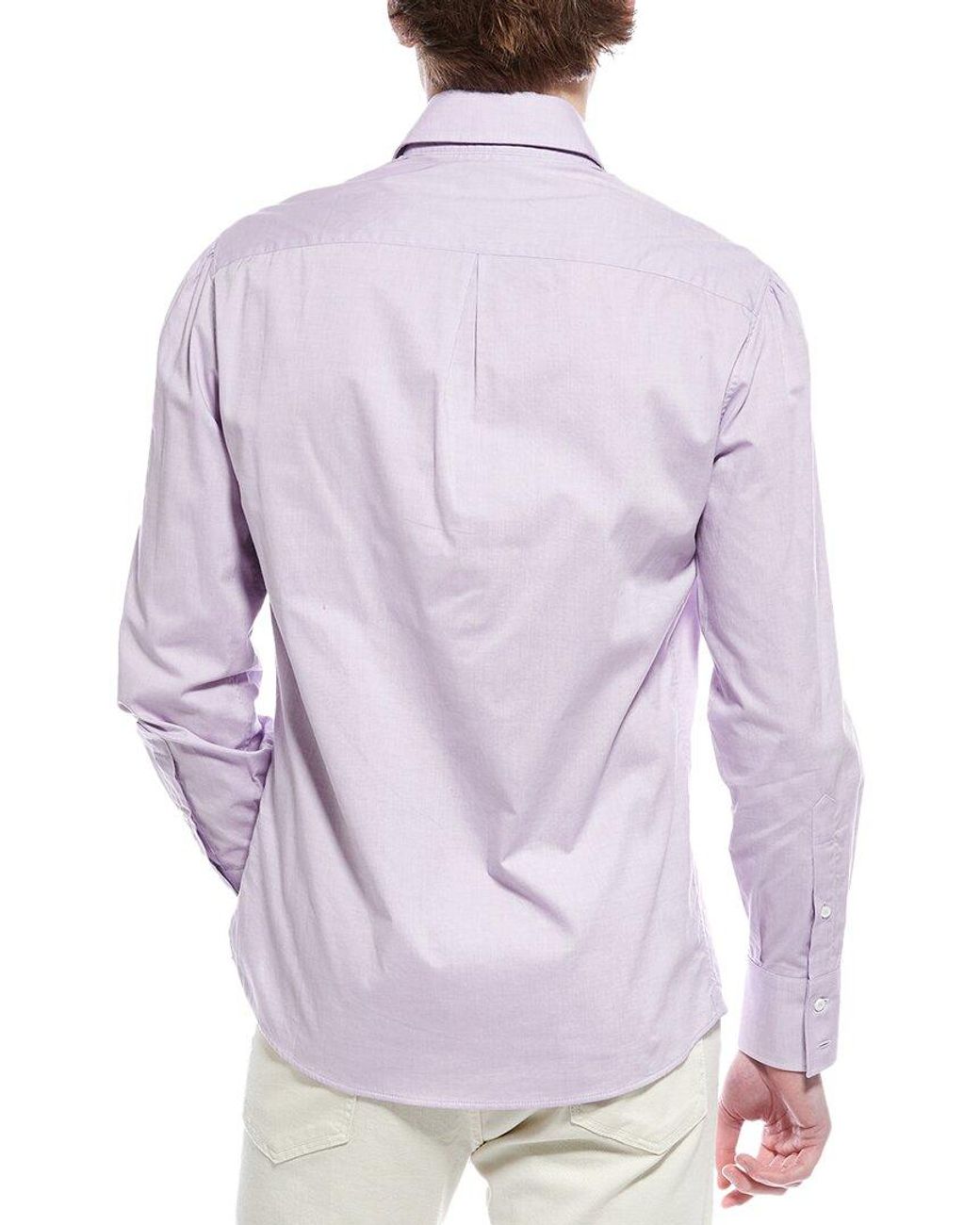 Brunello Cucinelli Purple Basic Fit Shirt for men
