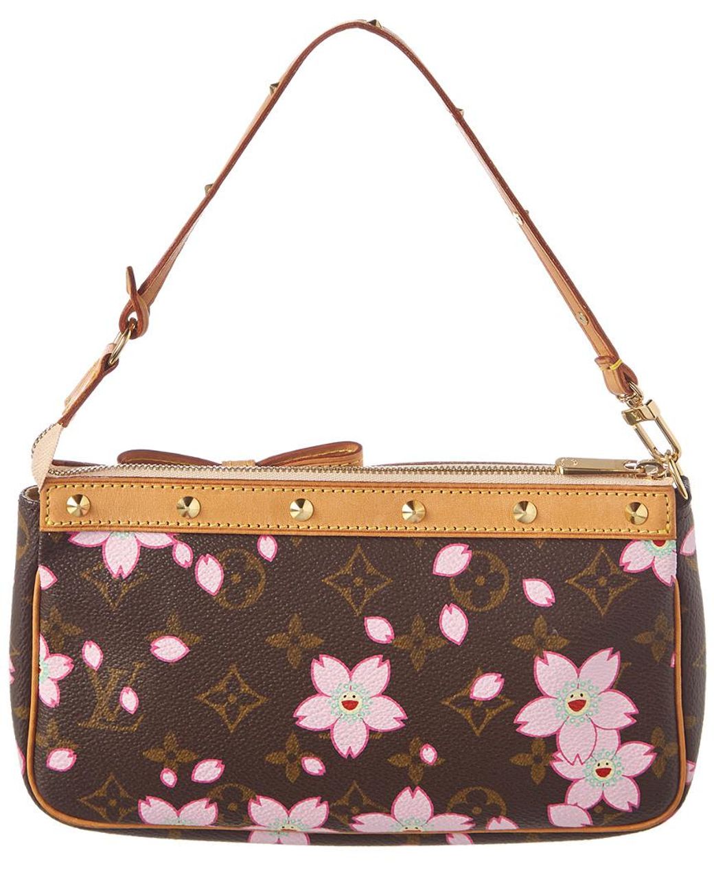 Louis Vuitton Pochette Handbag, Limited Edition in Pink Monogram Cherry  Blossom - Louis Vuitton