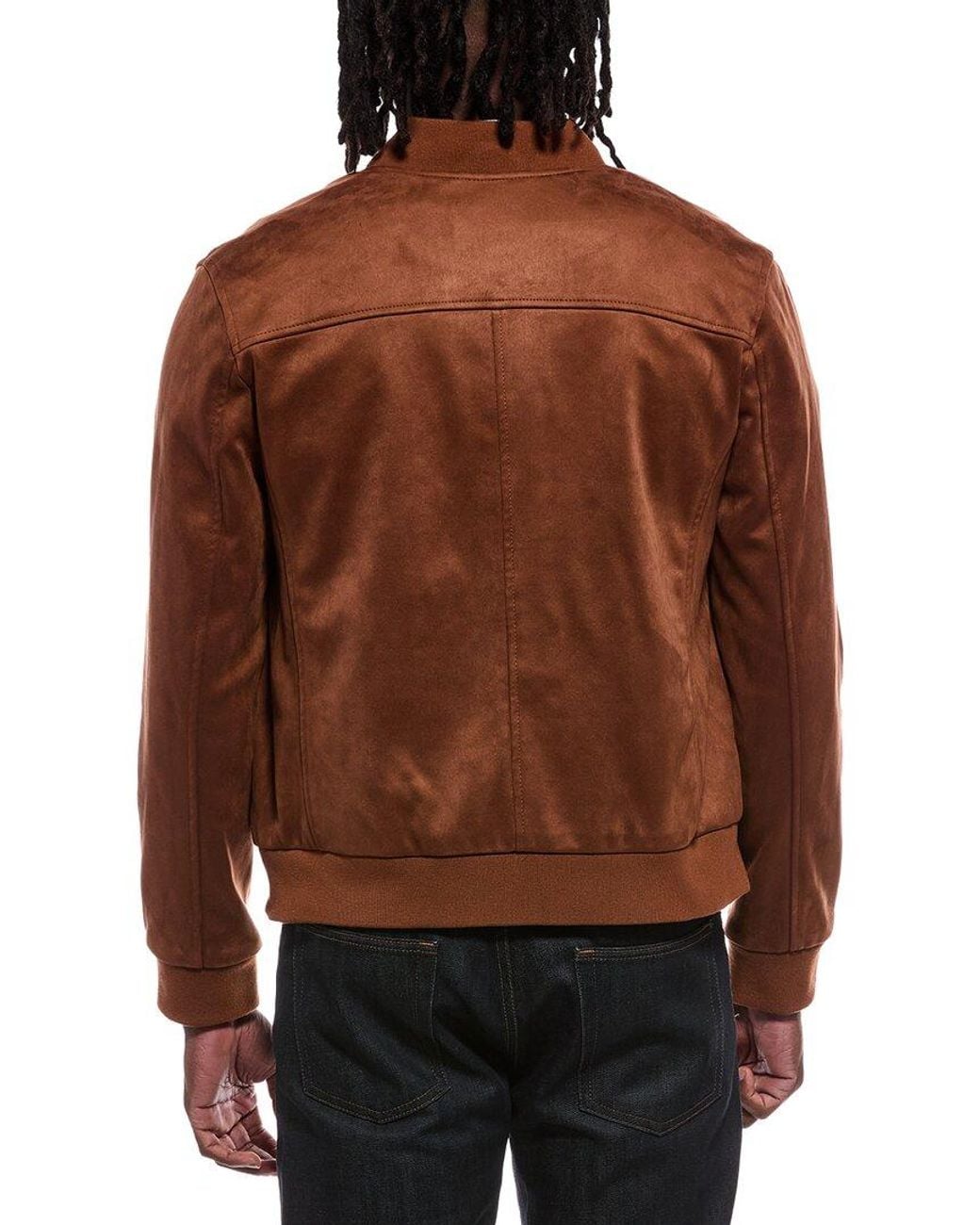 Cole Haan Brown Bomber Jacket for men
