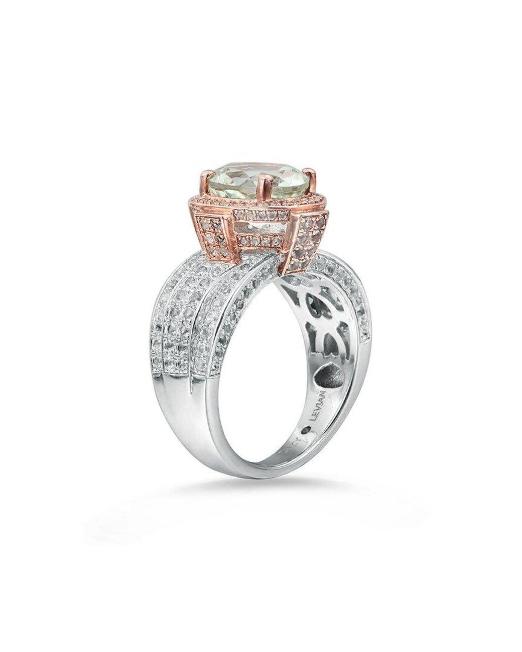 Suzy Levian White Two-Tone 4.73 Ct. Tw. Gemstone Statement Ring