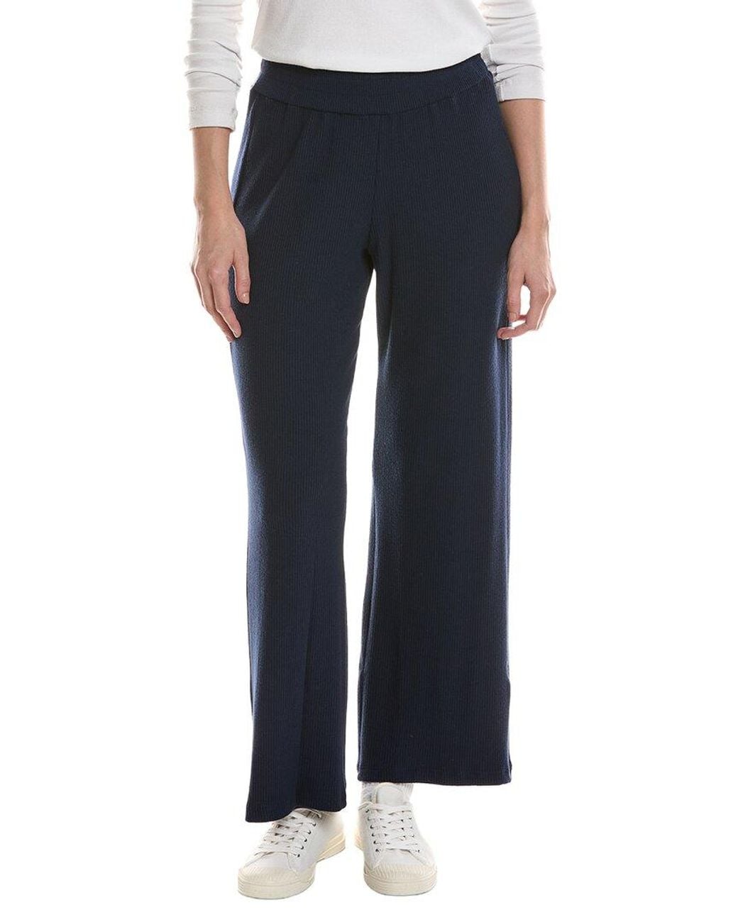 Michael Stars Blue Leann Straight Rib Pant