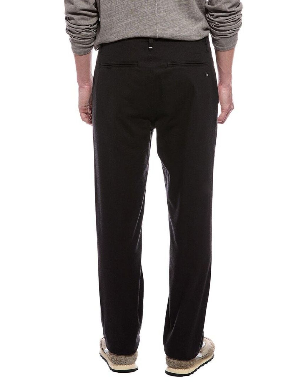 Rag & Bone Black Standard Flannel Chino Pant for men