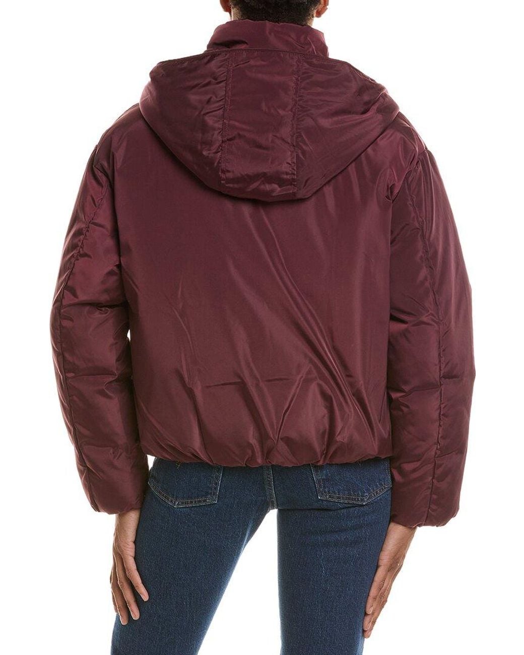 Kensie Red Memory Fabric Puffer Jacket