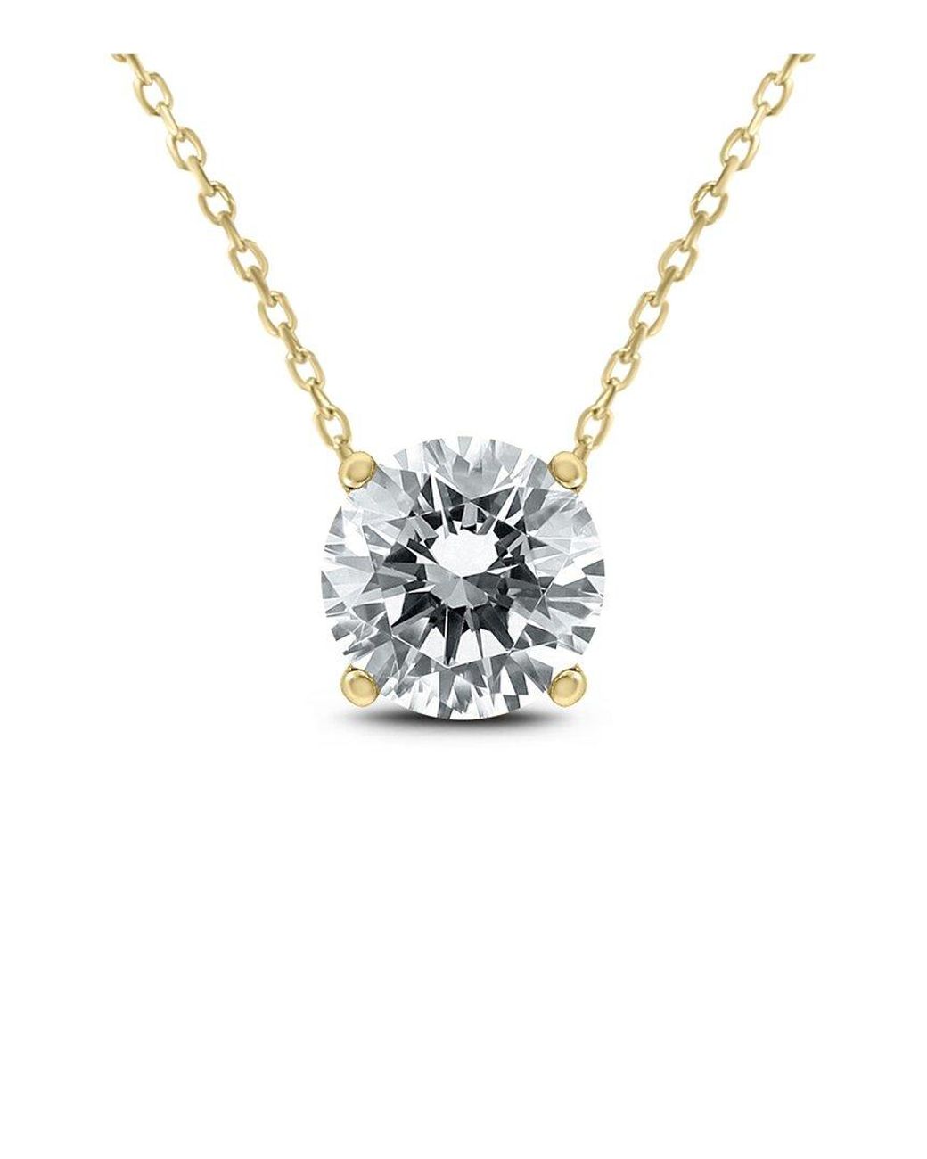 Diamond Select Cuts Metallic 14k 0.96 Ct. Tw. Diamond Necklace