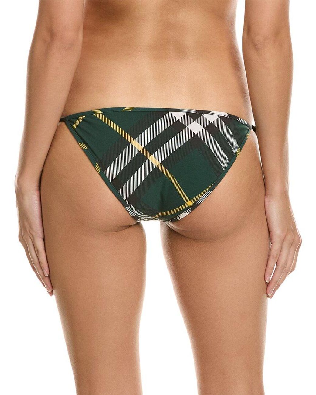 Burberry Green Check Bikini Bottom