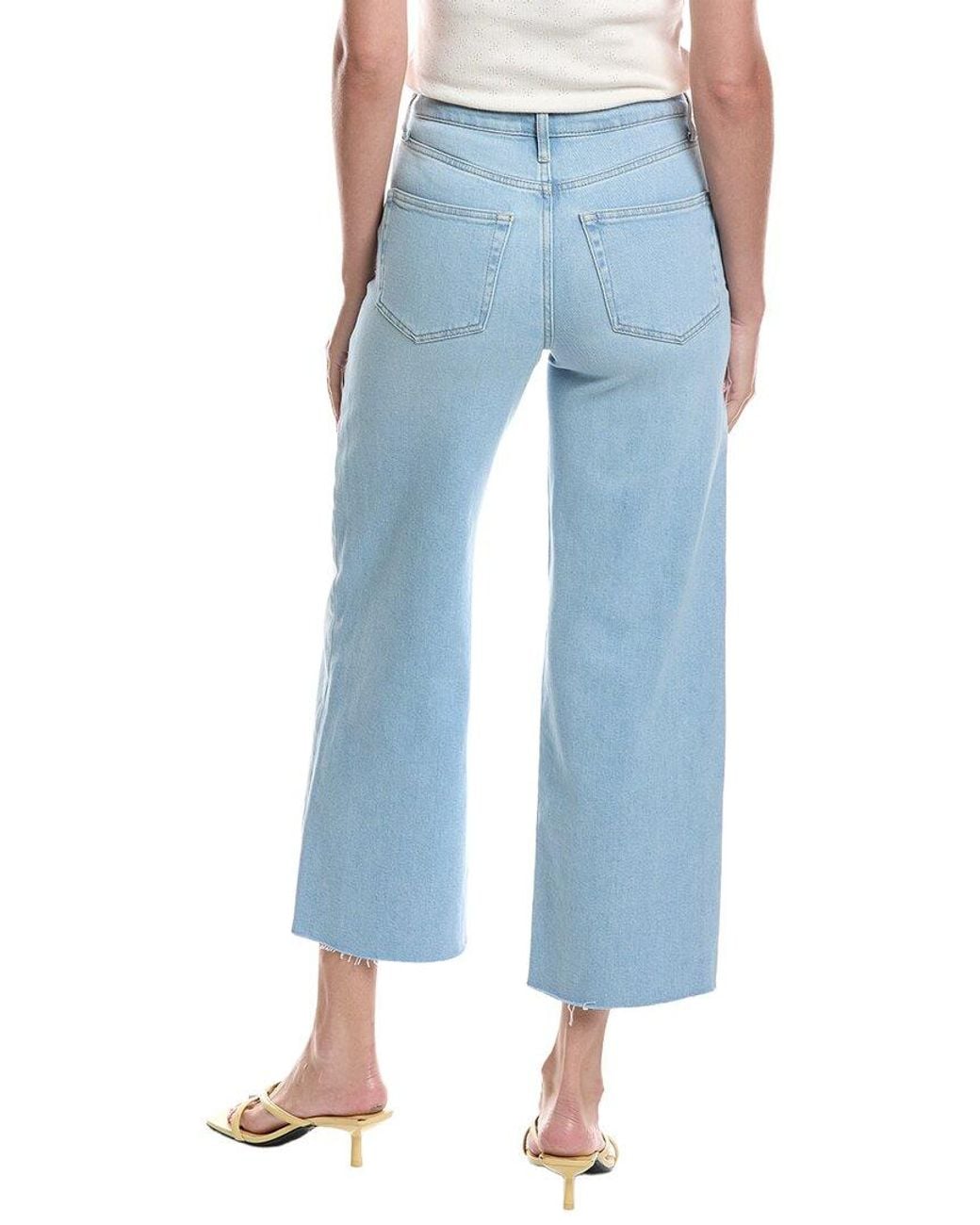 Z Supply Blue Nova Crop High-Rise Wide Leg Jean