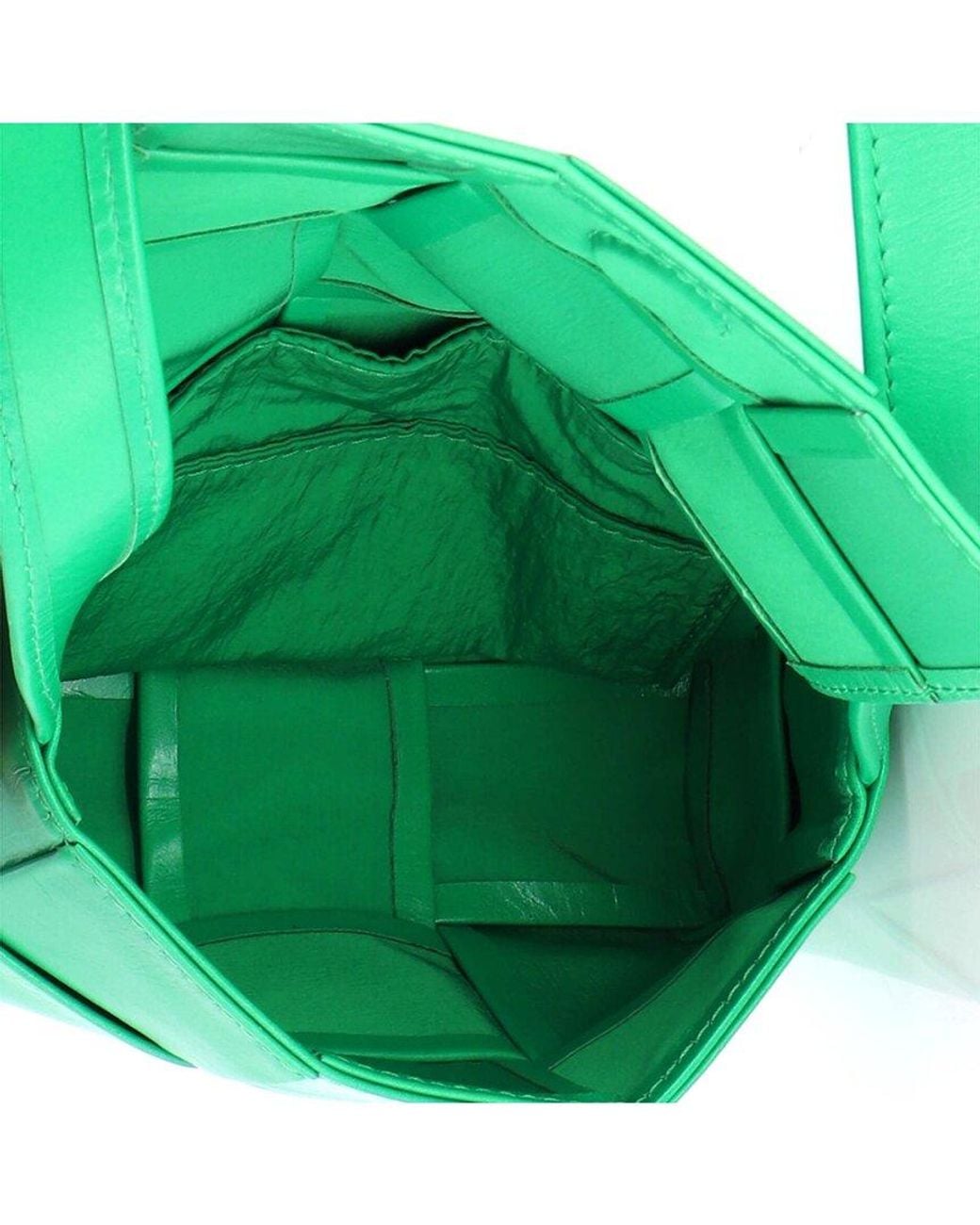 Bottega Veneta Green Cassette Crossbody Bag Maxi Intrecciato Candy (authentic Pre- Loved)