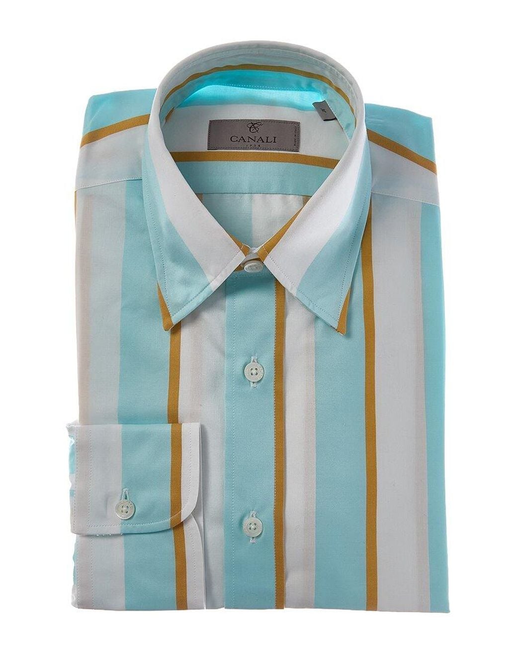 Canali Blue Dress Shirt for men