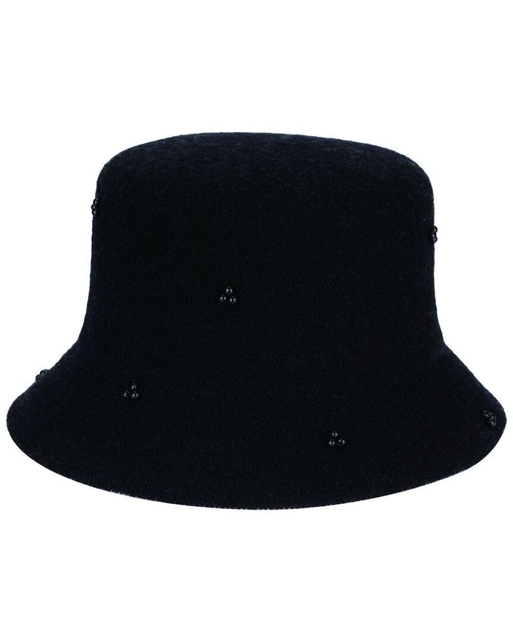 San Diego Hat Black Touch Of Glam Wool Bucket Hat