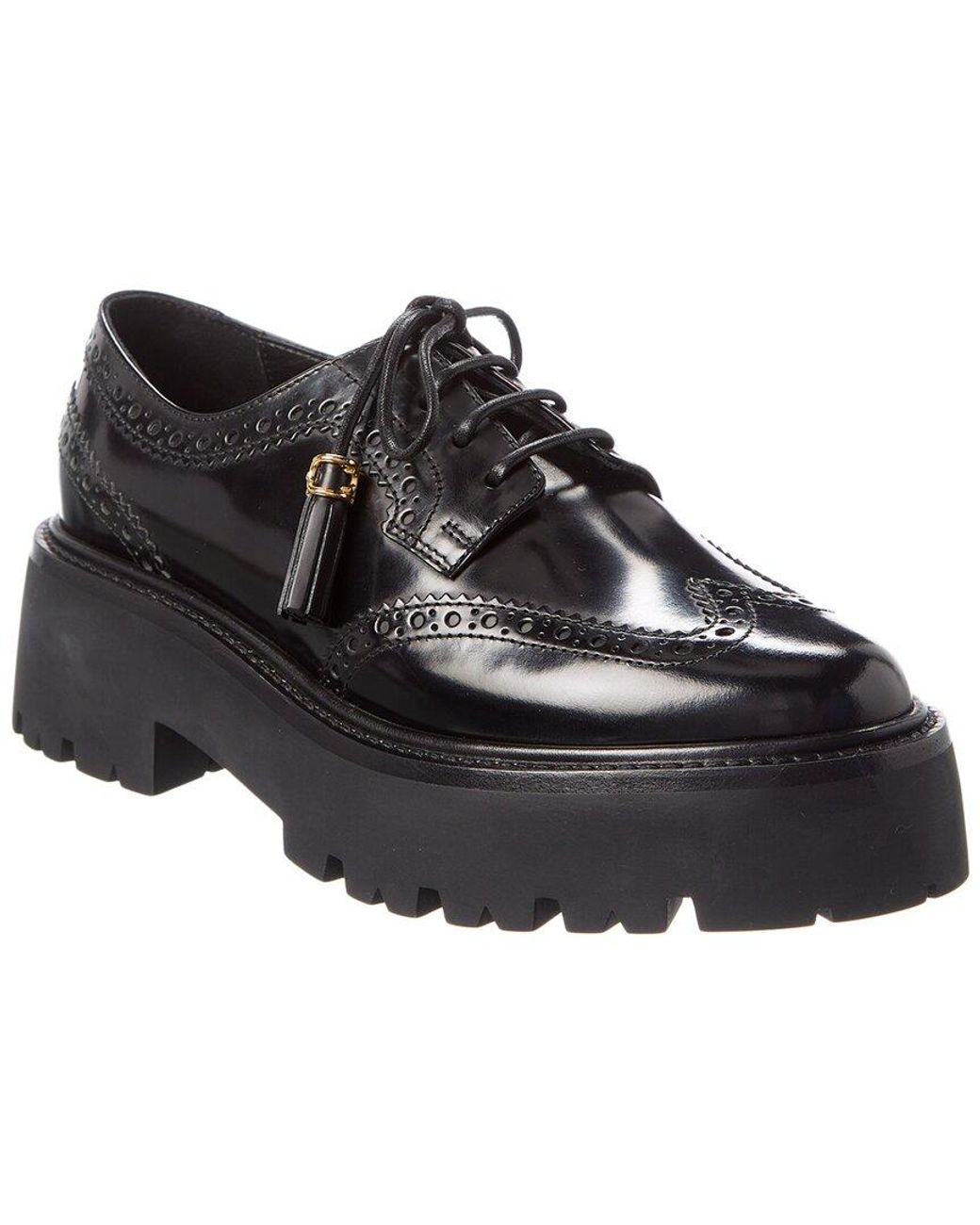 Celine Leather Platform Oxford in Black | Lyst