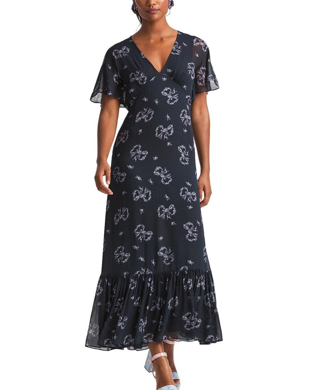 LoveShackFancy Black Kover Maxi Dress