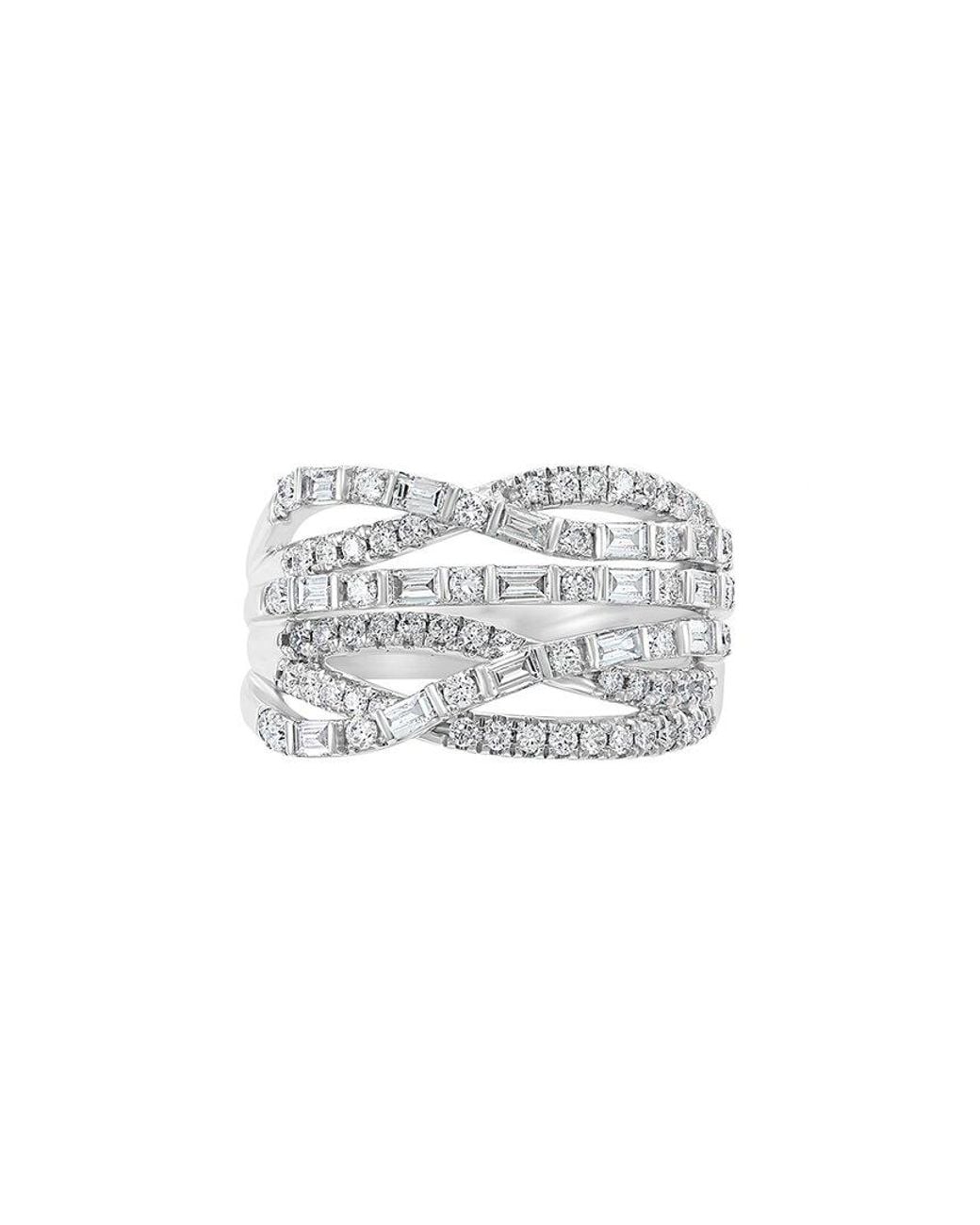 Effy Fine Jewelry White 14K 0.97 Ct. Tw. Diamond Ring