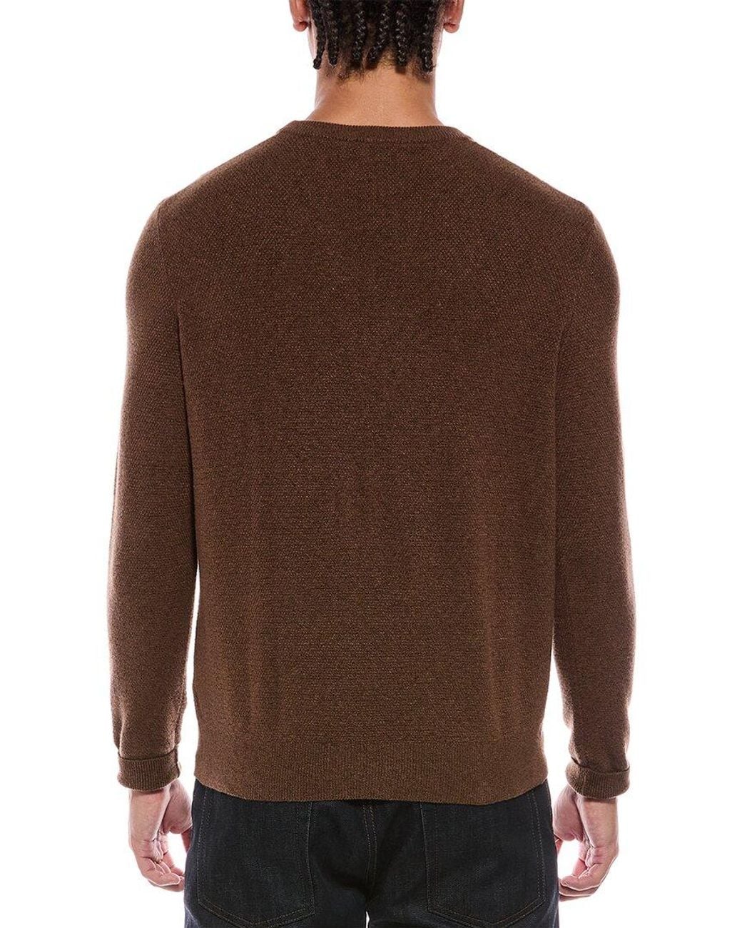 Faherty Brand Brown Jackson Crewneck Sweater for men