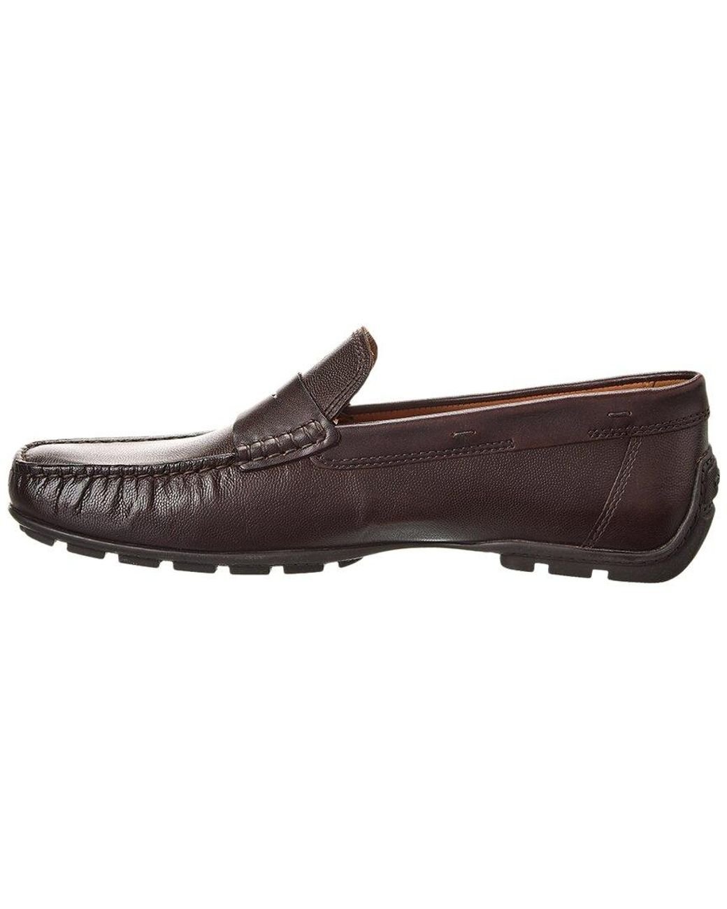 Girar en descubierto Reducción Puro Geox Moner Leather Loafer in Brown for Men | Lyst