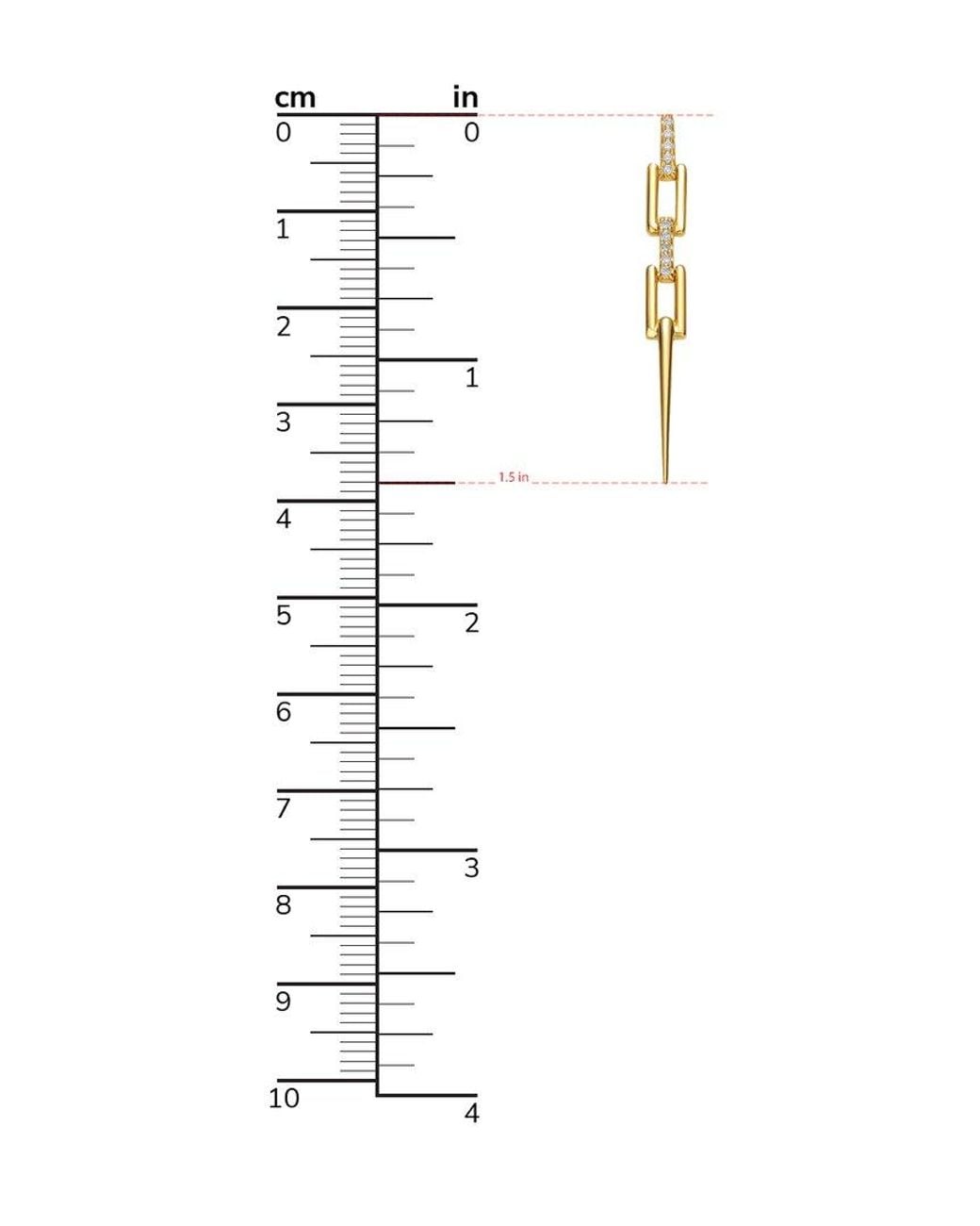 Rachel Glauber Metallic 14k Plated Cz Dangle Earrings